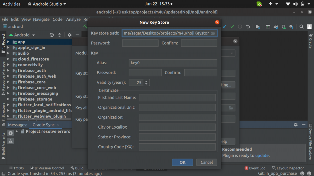 android studio debugging with a signed apk